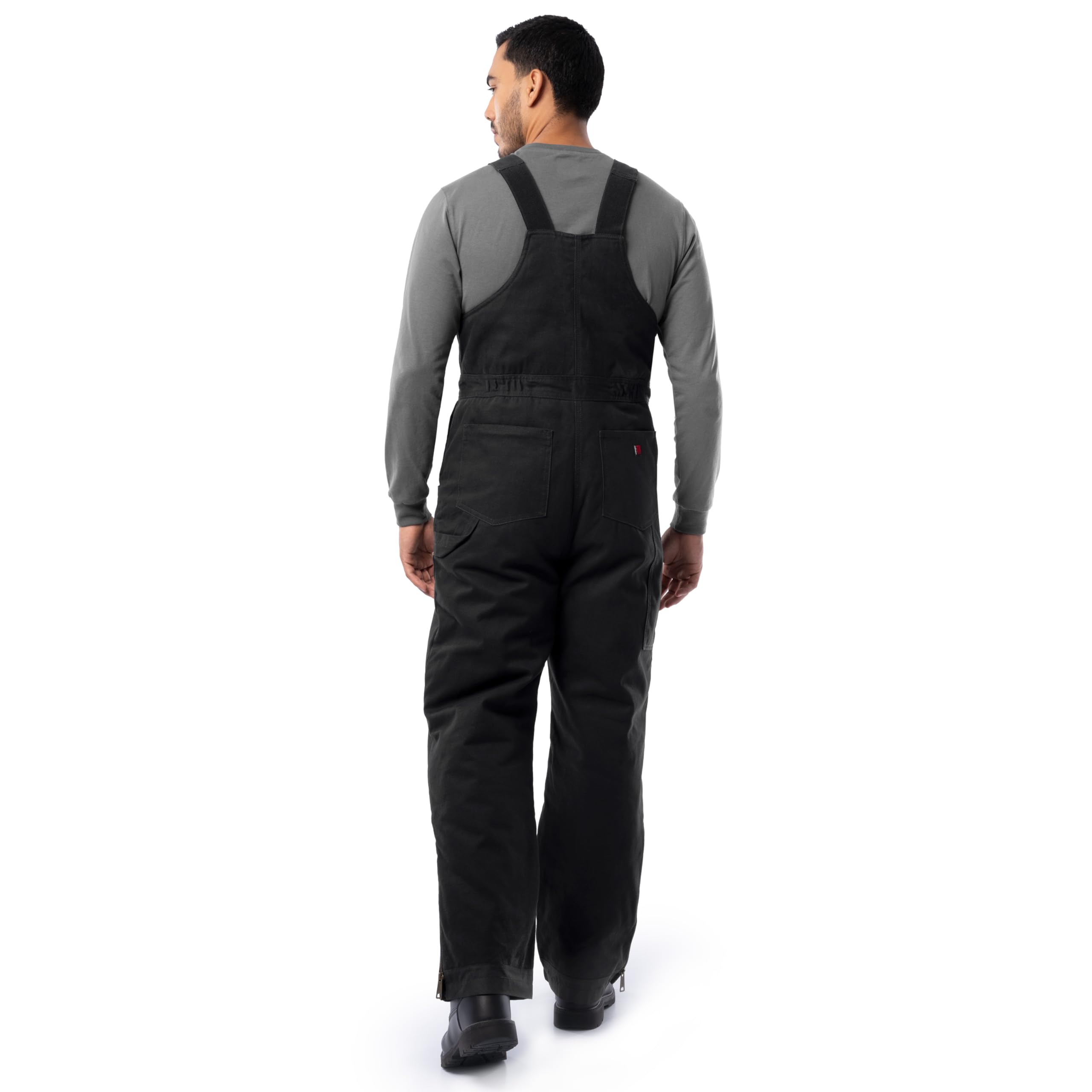Wrangler Men's Insulated Duck Bib Overalls - Waterproof Workwear for Hunting, Fishing & Outdoor Activities