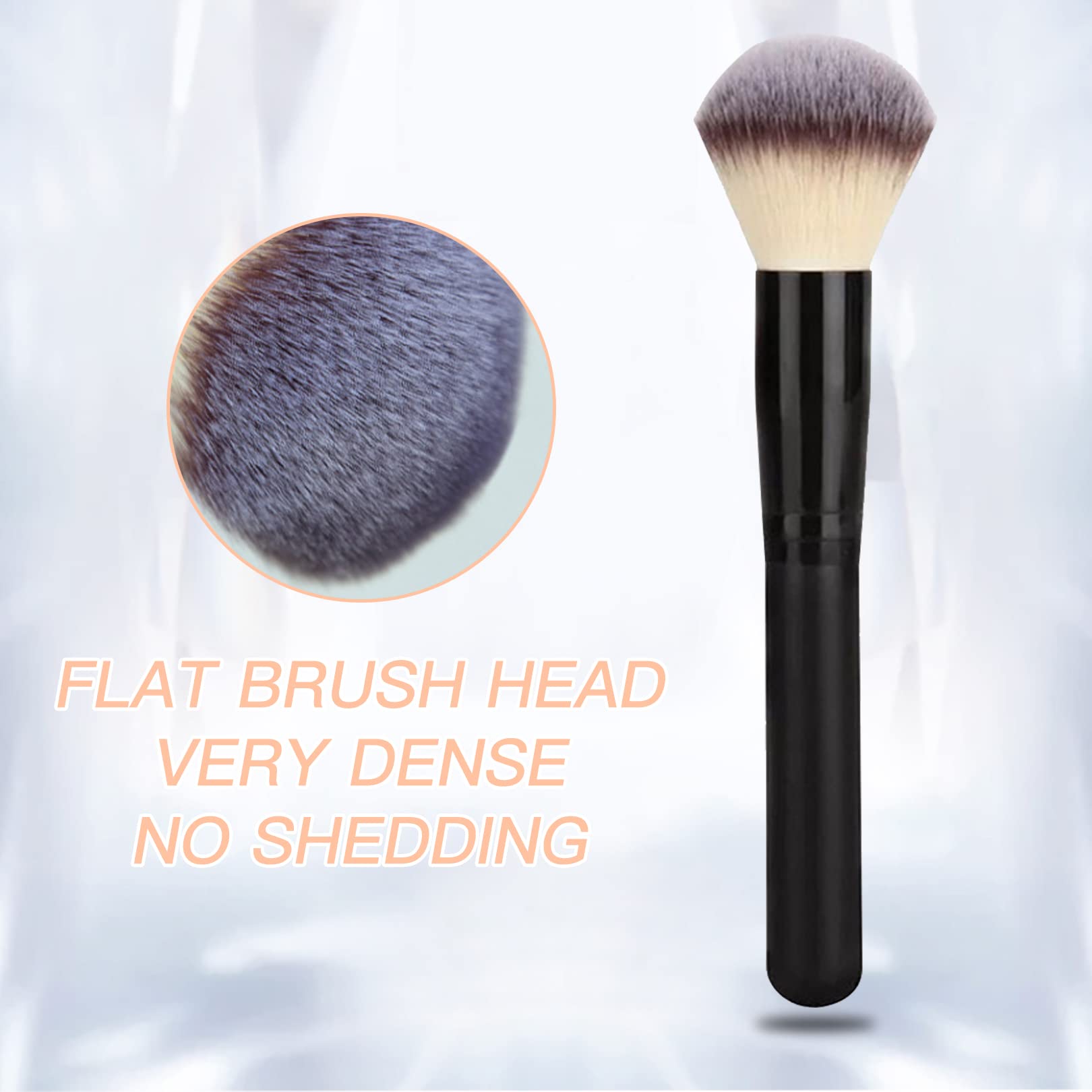 3 Pcs Makeup Brush Set - Foundation Brush, Concealer Brush & Blush Brush for Flawless Liquid, Cream & Powder Application | Perfect for Blending, Buffing & Sculpting | Ideal for Daily Makeup, Professional Use & Travel