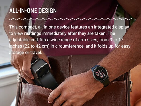 Garmin Index BPM Smart Blood Pressure Monitor - Wireless Bluetooth Tracking for Heart Health & Fitness - Perfect for Home Use & Daily Health Monitoring