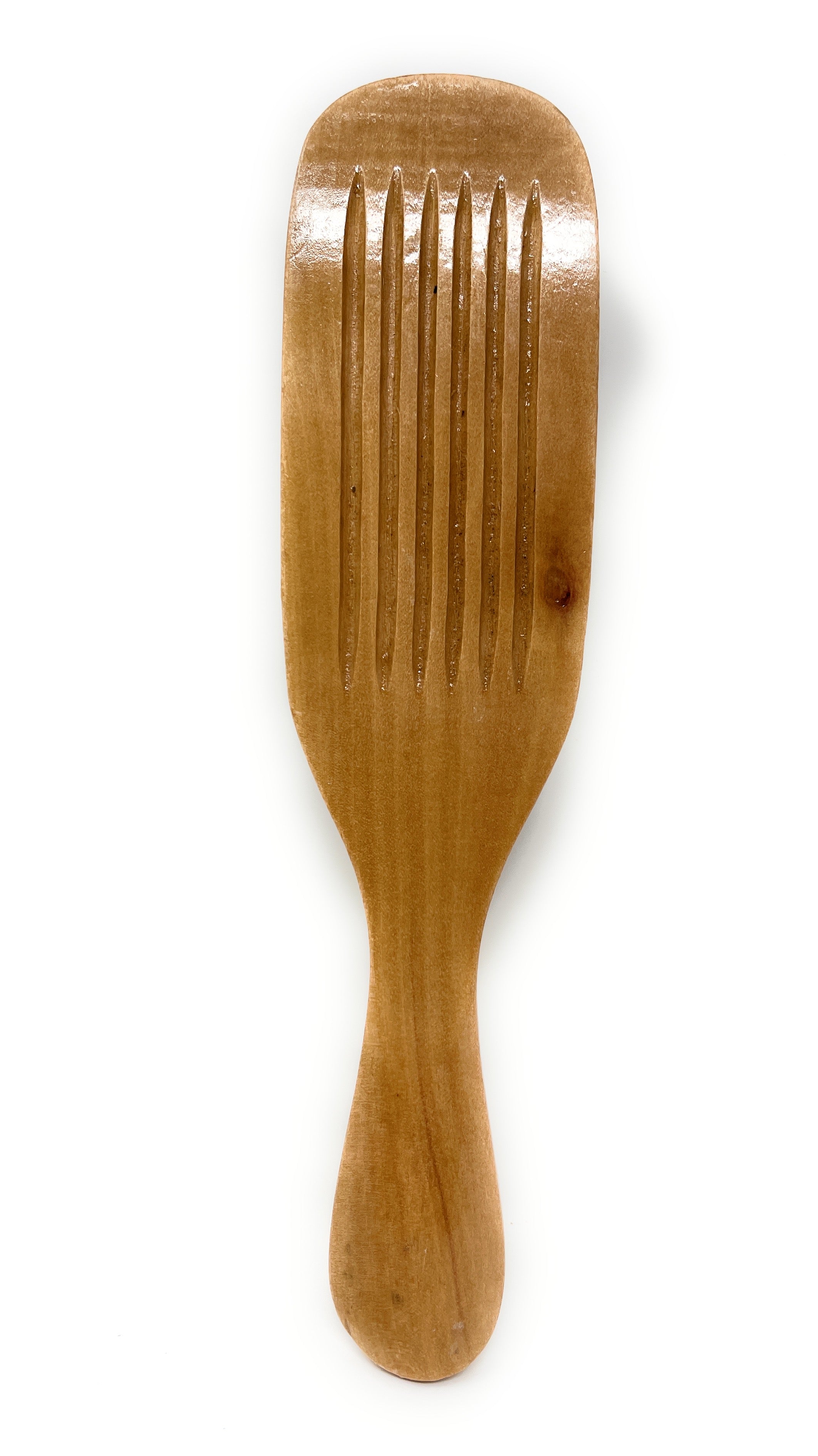Philips Brush 440 The Wave Hair Brush - 7 Row Pure Soft Bristle with Wooden Handle for Smooth Detangling & Styling | Perfect for Curly, Wavy & Thick Hair at Home or Salon
