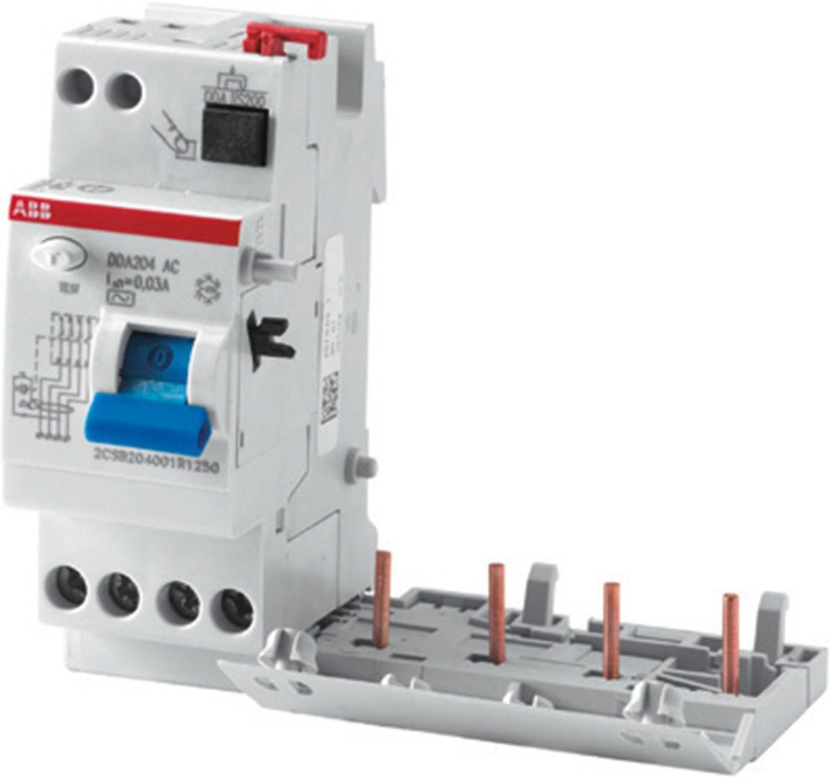 ABB SACE DDA204 AC 63A 300mA 4P Residual Current Circuit Breaker (RCCB) - B42794 for Industrial & Commercial Electrical Protection