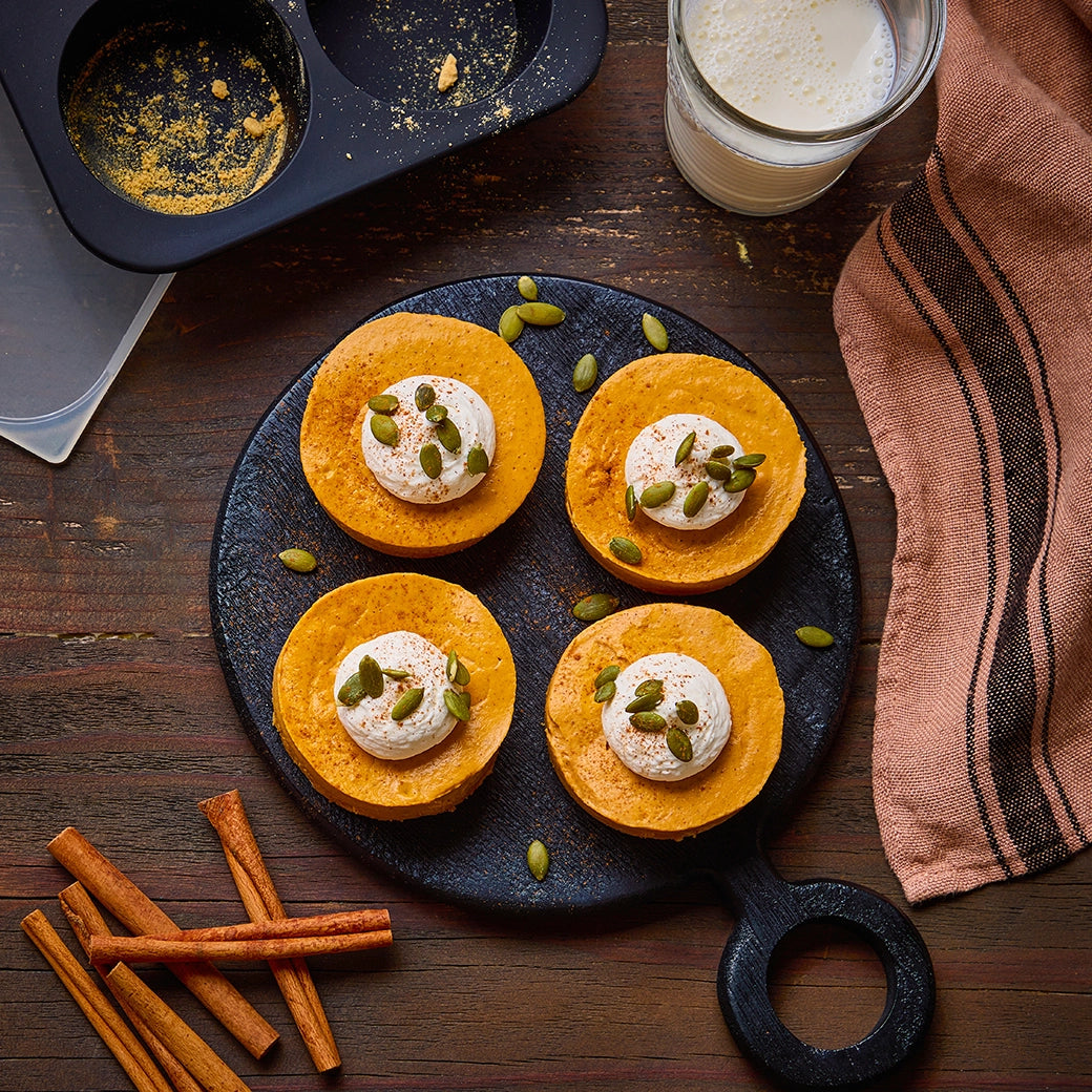 Mini Pumpkin Pies - Bite-Sized Thanksgiving Desserts for Parties, Holiday Gatherings & Fall Treats | Perfect for Baking, Gift Giving & Seasonal Celebrations