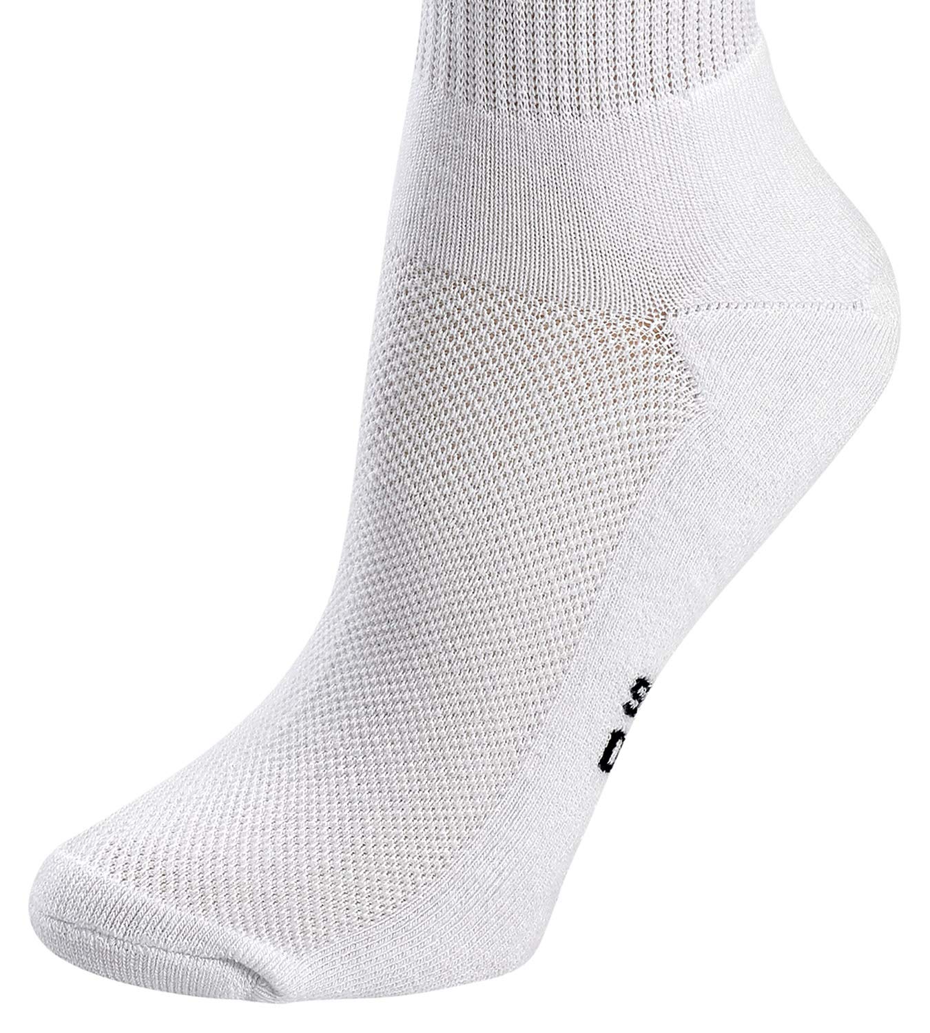 Men's Crew Socks - Breathable Moisture Wicking & Odor Control Athletic Socks for Running, Hiking & Everyday Wear - 6 Pack Cotton Blend Comfort Socks for Men