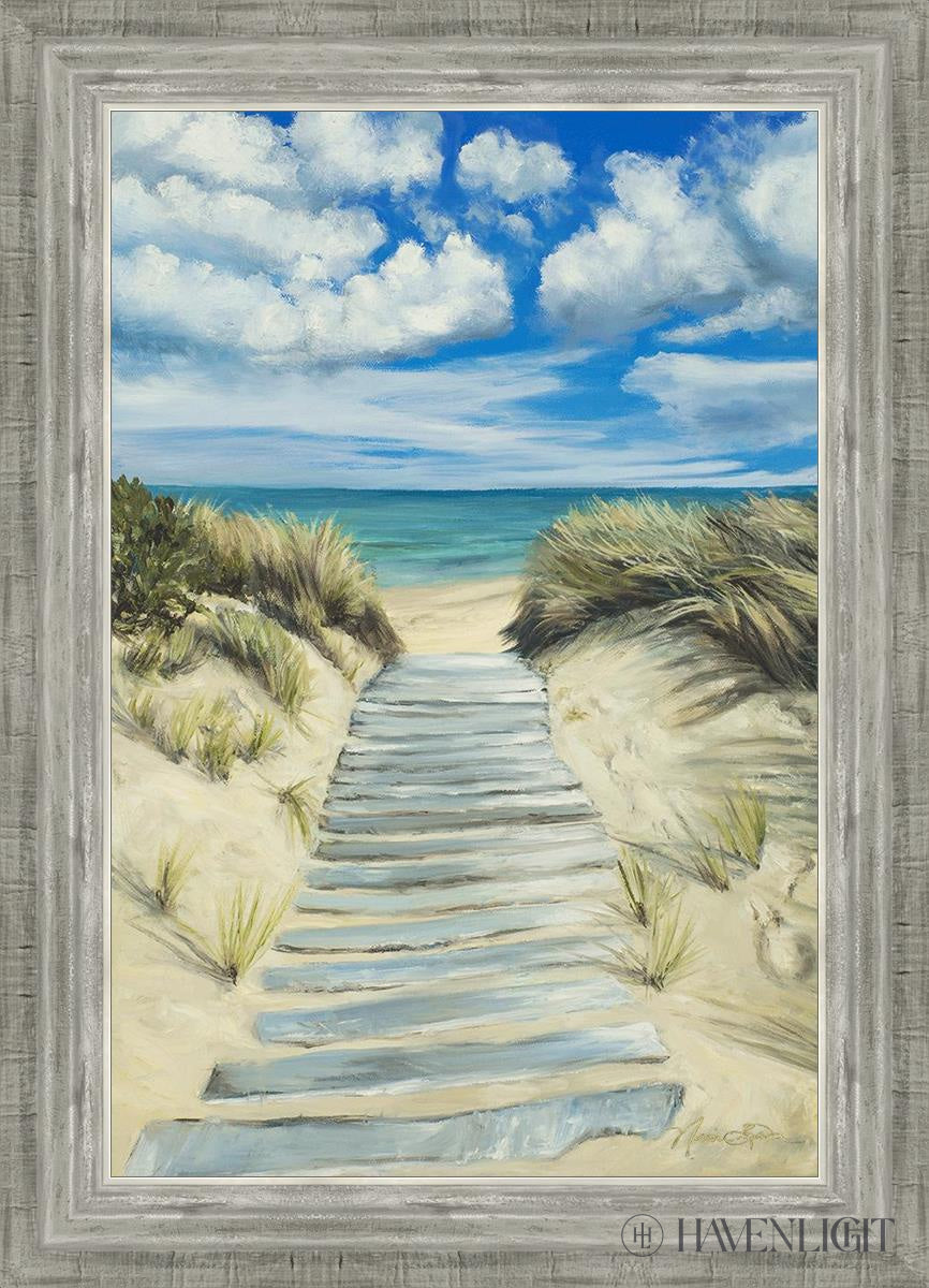 Seaside Decor - Handcrafted Broken Path Mosaic Art Piece for Home & Garden Wall Decor | Perfect for Beach House, Coastal Living Room, or Outdoor Patio