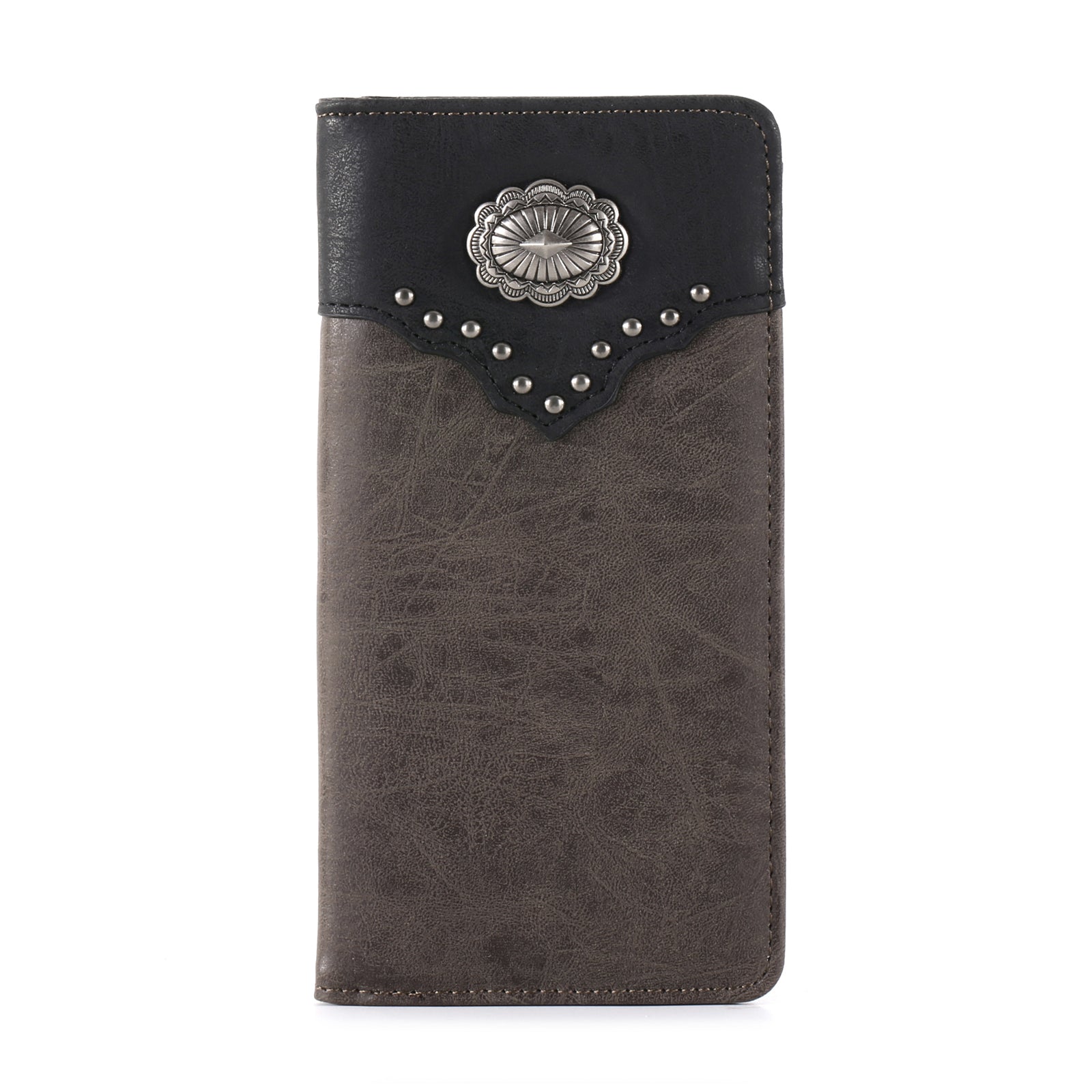 Montana West Color Block Navajo Concho Bifold Long Wallet for Women - Stylish Leather Wallet with Card Slots & ID Window - Perfect for Everyday Use, Travel, and Gift Giving