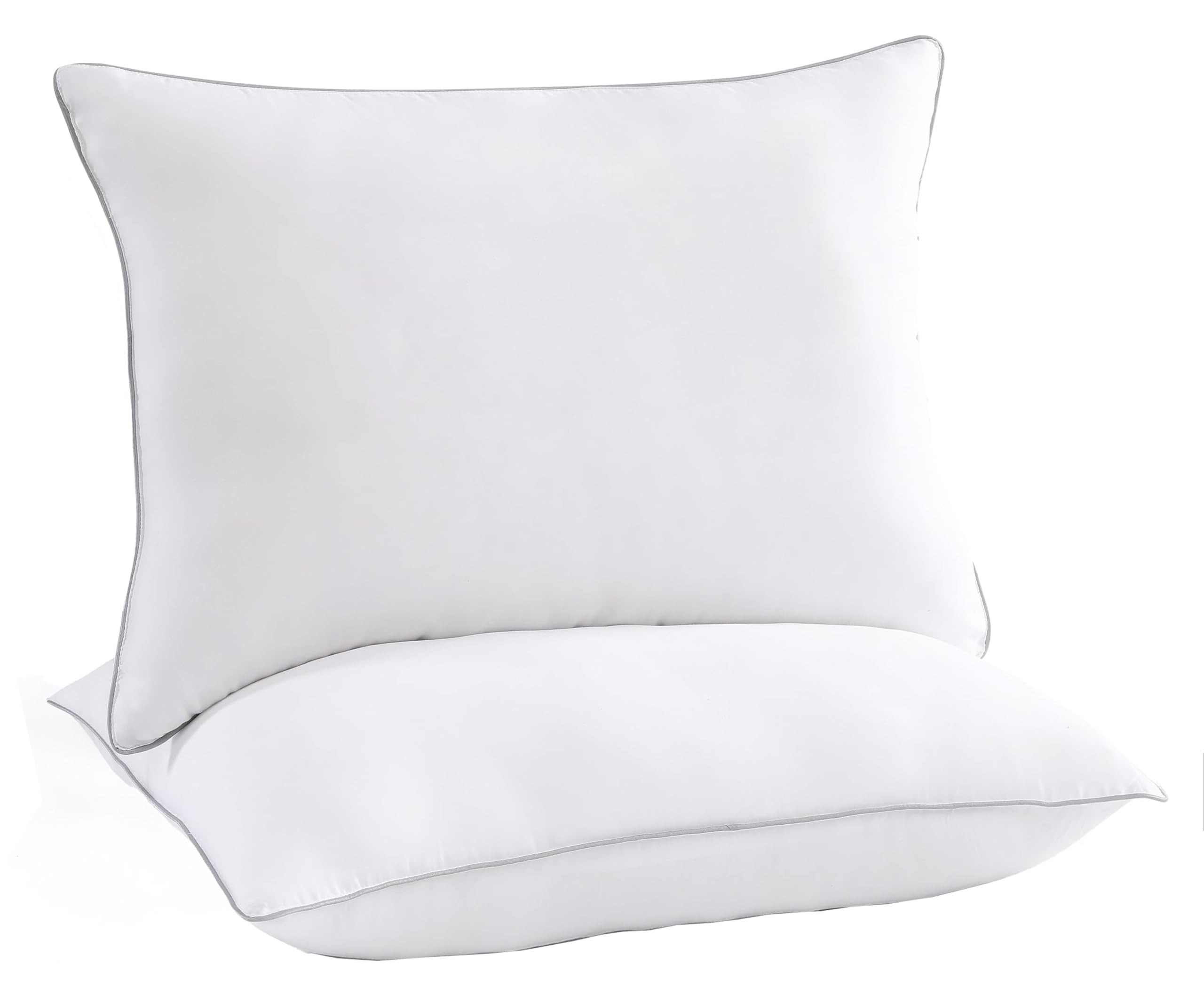 Luxury Firm Bed Pillows Set of 4 - Soft & Cozy for Side, Back Sleepers - Home & Hotel Use