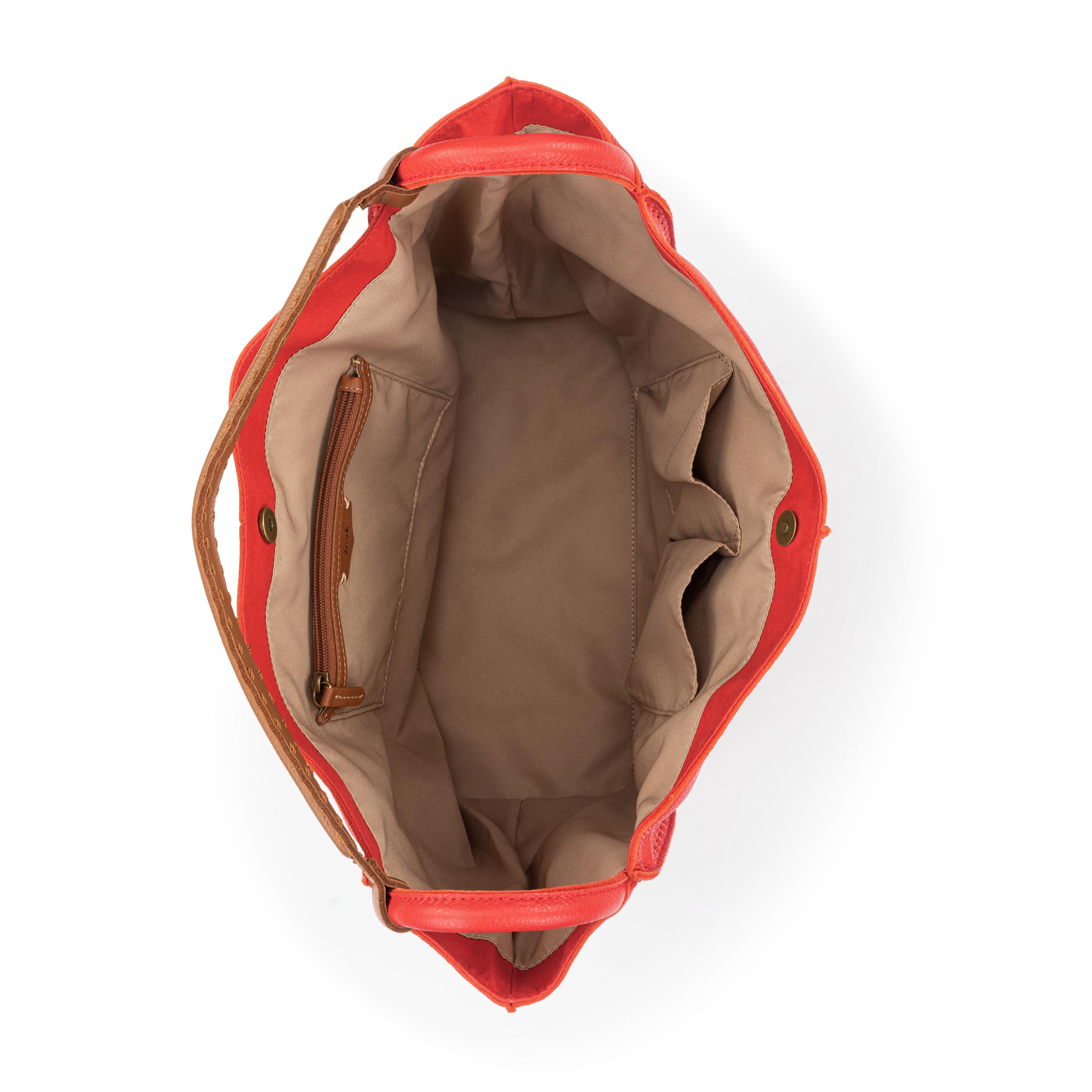 Los Feliz Large Leather Tote Bag in Cayenne - Stylish & Spacious for Work, Travel & Everyday Use