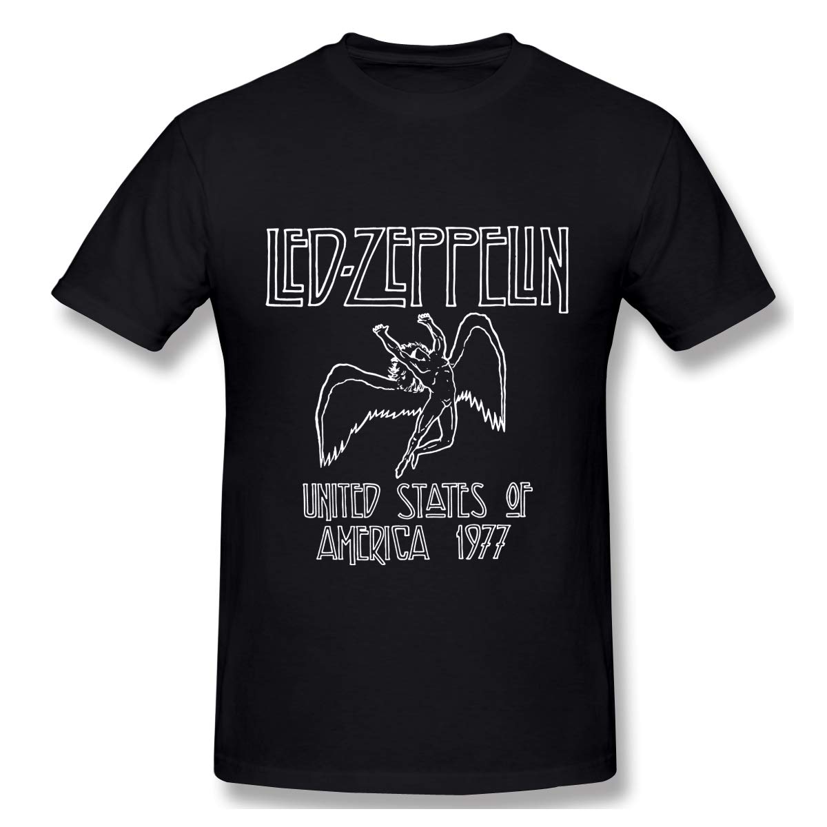 Bravado Led Zeppelin 1977 USA Tour Vintage T-Shirt for Adults - Classic Rock Band Tee for Concerts & Casual Wear