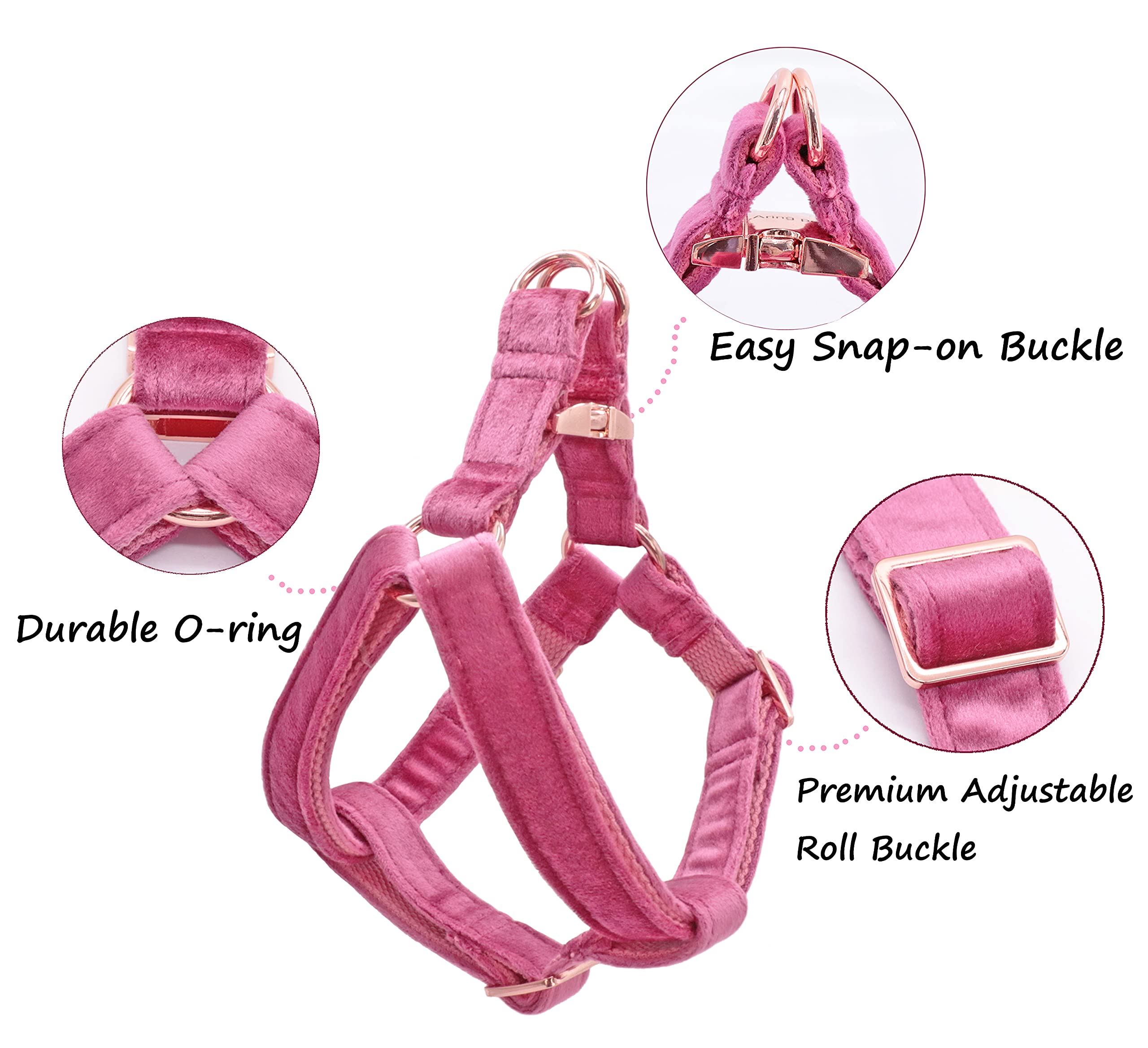 Premium ARING PET Dog Harness - Soft Velvet Adjustable Vest for Small, Medium & Large Dogs - Comfortable Walking & Outdoor Adventures