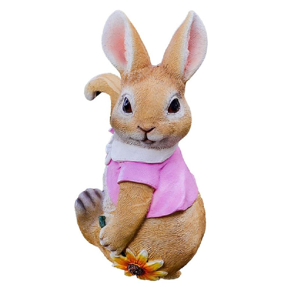 Bunny Statues Hanging Sculpture Planter Pots - Decorative Garden Art for Yard, Patio, Home & Office - Outdoor Bunny Figurine Hanger for Wall Decor & Plant Display