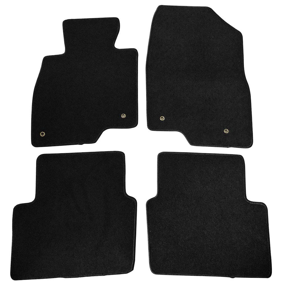 FREEMOTOR802® Premium Nylon Car Floor Mats for 2014-2018 Mazda 3 - Custom Fit All-Weather Protection, Non-Slip Black Interior Accessories (Set of 4) - Perfect for Daily Commuting, Road Trips & Winter Driving