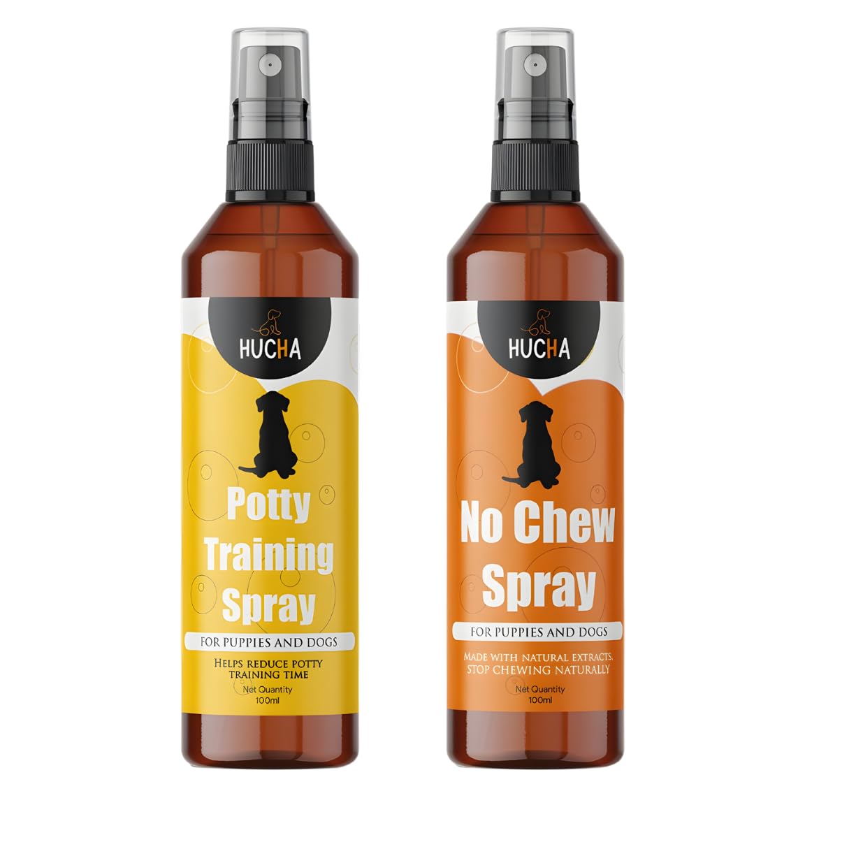 Potty Training Spray & Anti Chew Spray for Dogs Combo - 100ml Each | Puppy Housebreaking Aid & Furniture Protection | Stops Chewing & Marks Potty Areas | Perfect for New Puppy Owners & Pet Training at Home