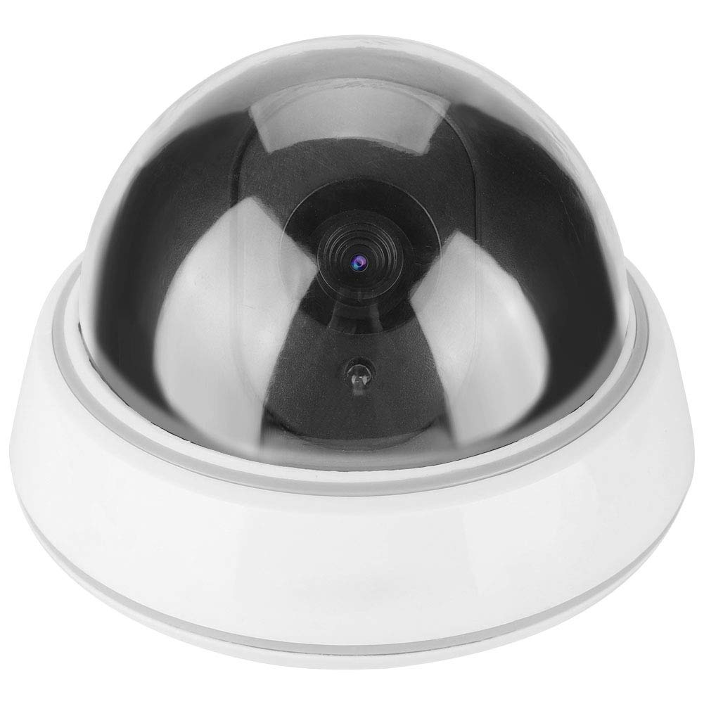 Tangxi Fake Dummy Security Camera with Red LED Light - Realistic CCTV Dome Surveillance Camera for Indoor/Outdoor Use - Ideal for Home, Business & Office Security Deterrent