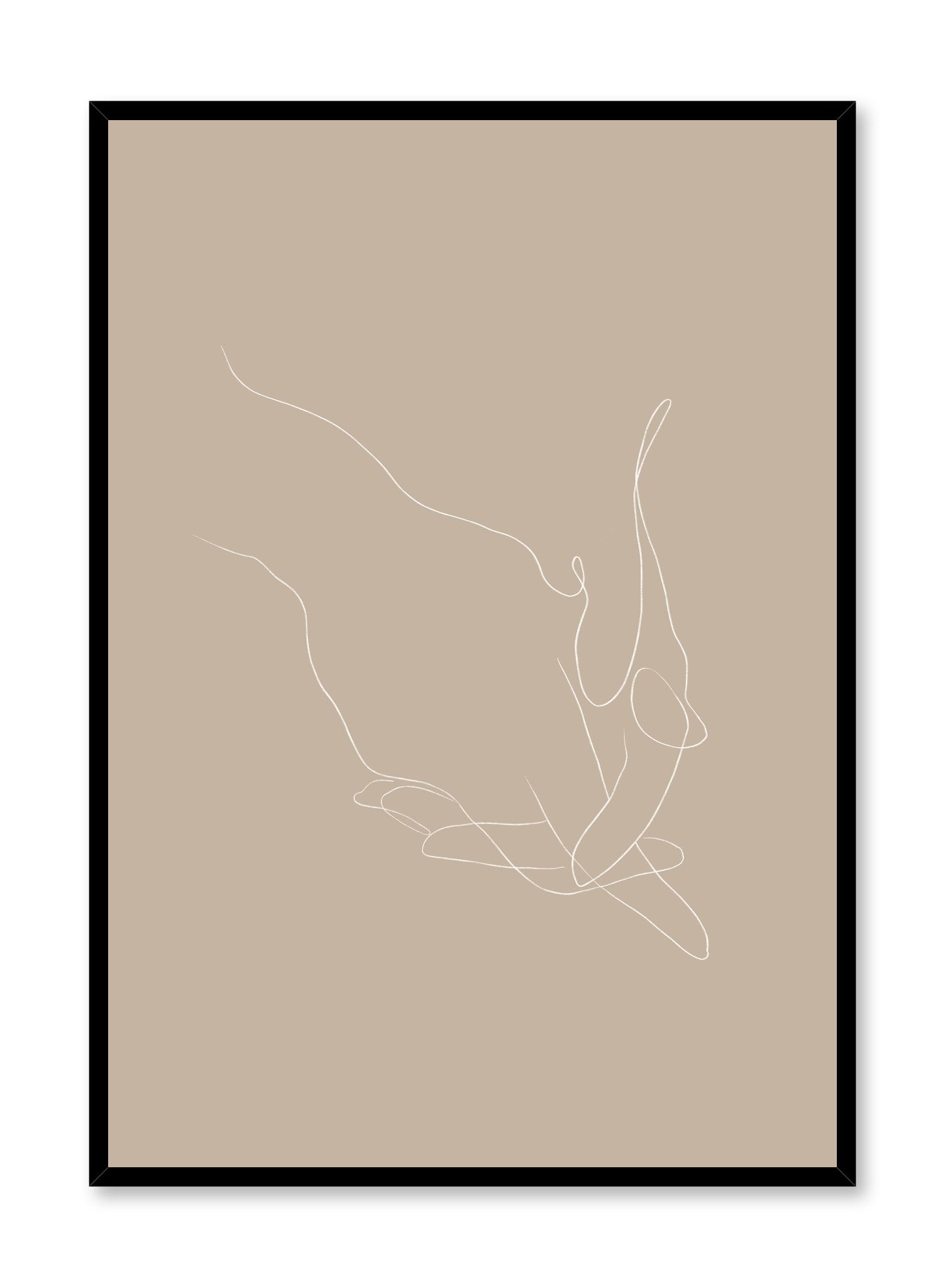 Beige Handheld Poster Holder - Perfect for Trade Shows, Exhibitions, and Home Decor Displays