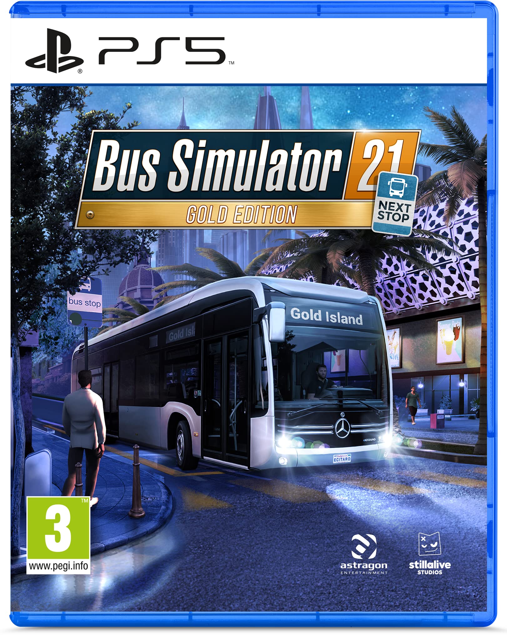 Bus Simulator Next Stop Gold Edition for PlayStation 5 - Realistic Driving Simulation Game for Public Transport Enthusiasts | Perfect for Family Game Nights & Transportation Fans