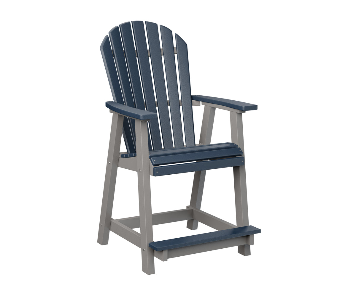 Navy Blue on Light Gray