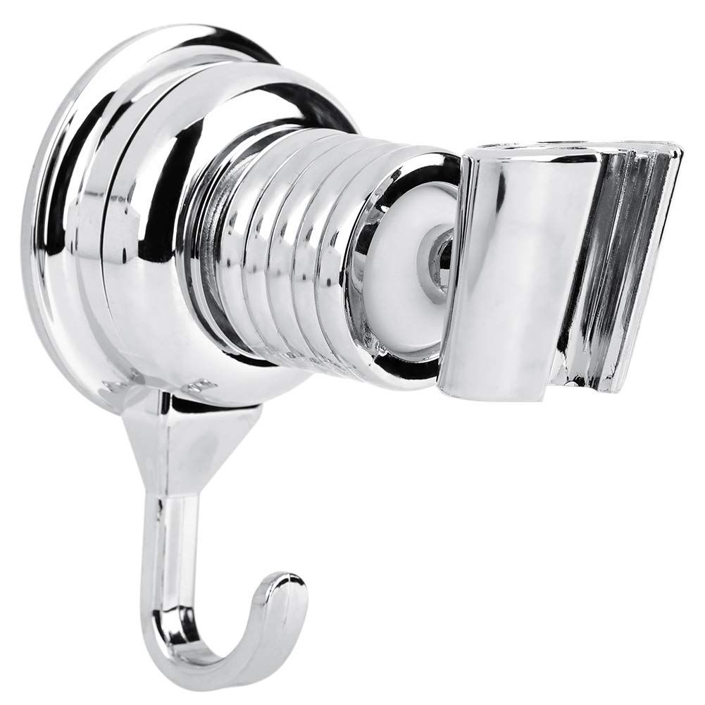 Shower Head Holder with Suction Cup - Adjustable Shower Bracket for Hanging Shower Accessories - Bathroom Shower Organizer for Hands-Free Showering, Baby Bathing & Spa Relaxation