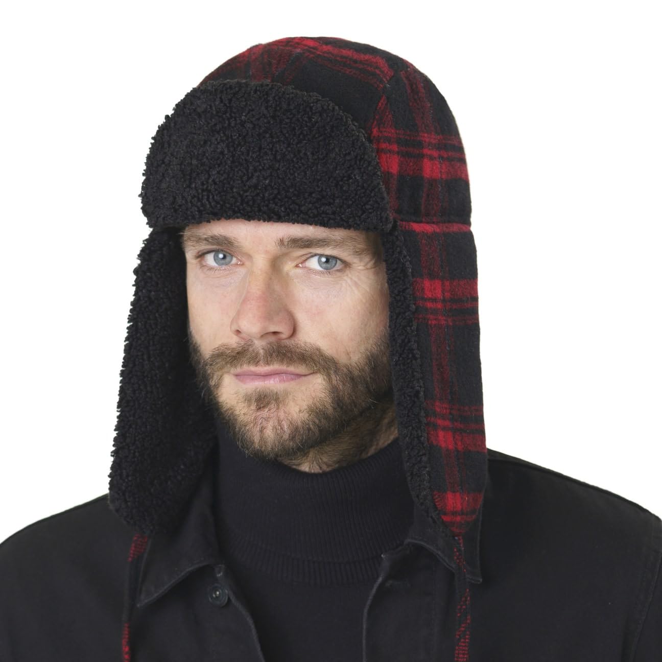 Stetson Country Check Lapeer Trapper Hat for Women & Men - Warm Winter Beanie with Ear Flaps, Outdoor Hunting & Snow Activities