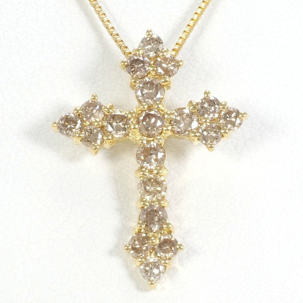 18K Yellow Gold Brown Diamond Necklace for Women - Elegant Jewelry Gift for Anniversary, Birthday & Special Occasions