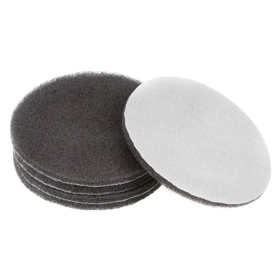 uxcell 5 Inch 1500 Grit Power Drill Brush - Heavy Duty Tile Scrubber & Scouring Pads for Deep Cleaning - 5 Pack - Perfect for Grout, Bathroom Tiles, Kitchen Surfaces & Outdoor Cleaning