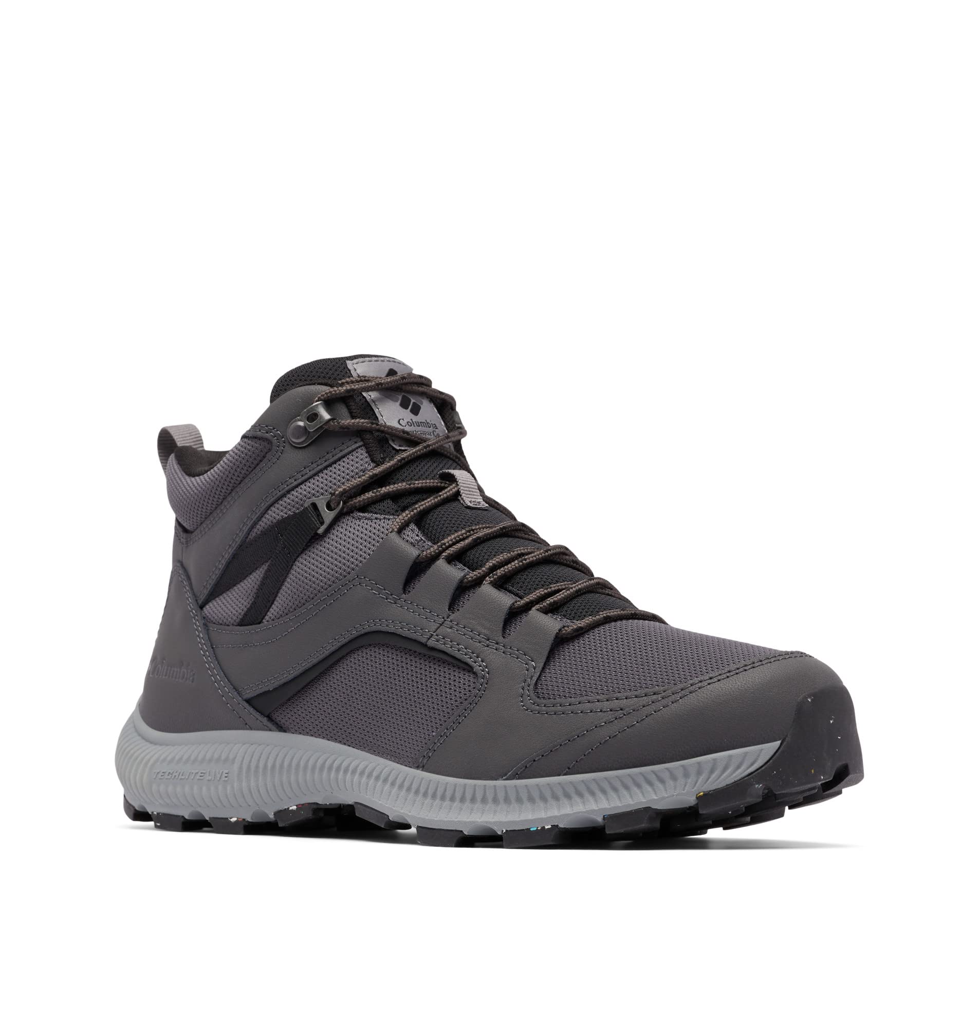 Columbia Men's Re-Peak Mid Rise Waterproof Hiking Boots - Lightweight Trekking Shoes for Outdoor Adventures, Trail Running & Camping