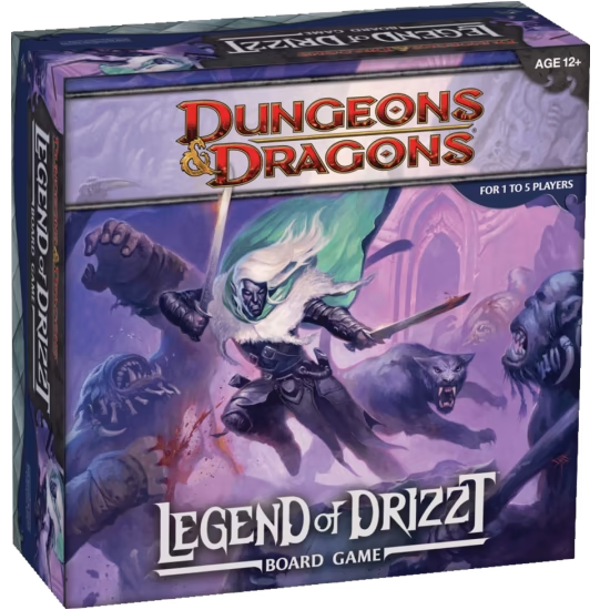 Dungeons & Dragons: The Legend of Drizzt Board Game - Fantasy Adventure Strategy Game for 2-5 Players | Perfect for Game Nights & D&D Enthusiasts