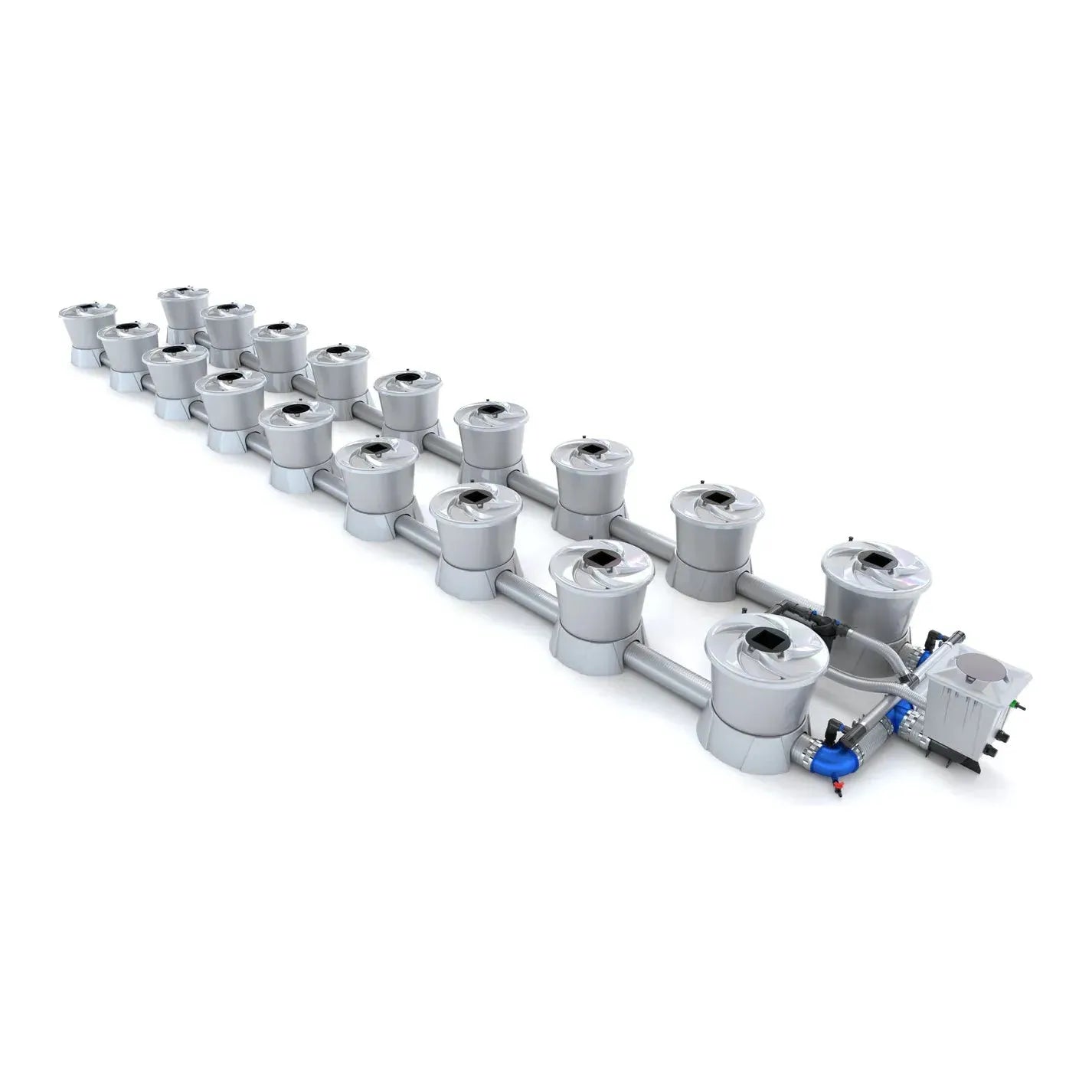 Alien Hydroponics V System Deep Water Culture (DWC) - 18 Pot Hydroponic Growing Kit for Indoor Plants, Herbs & Vegetables | Perfect for Home Gardening, Greenhouse & Urban Farming