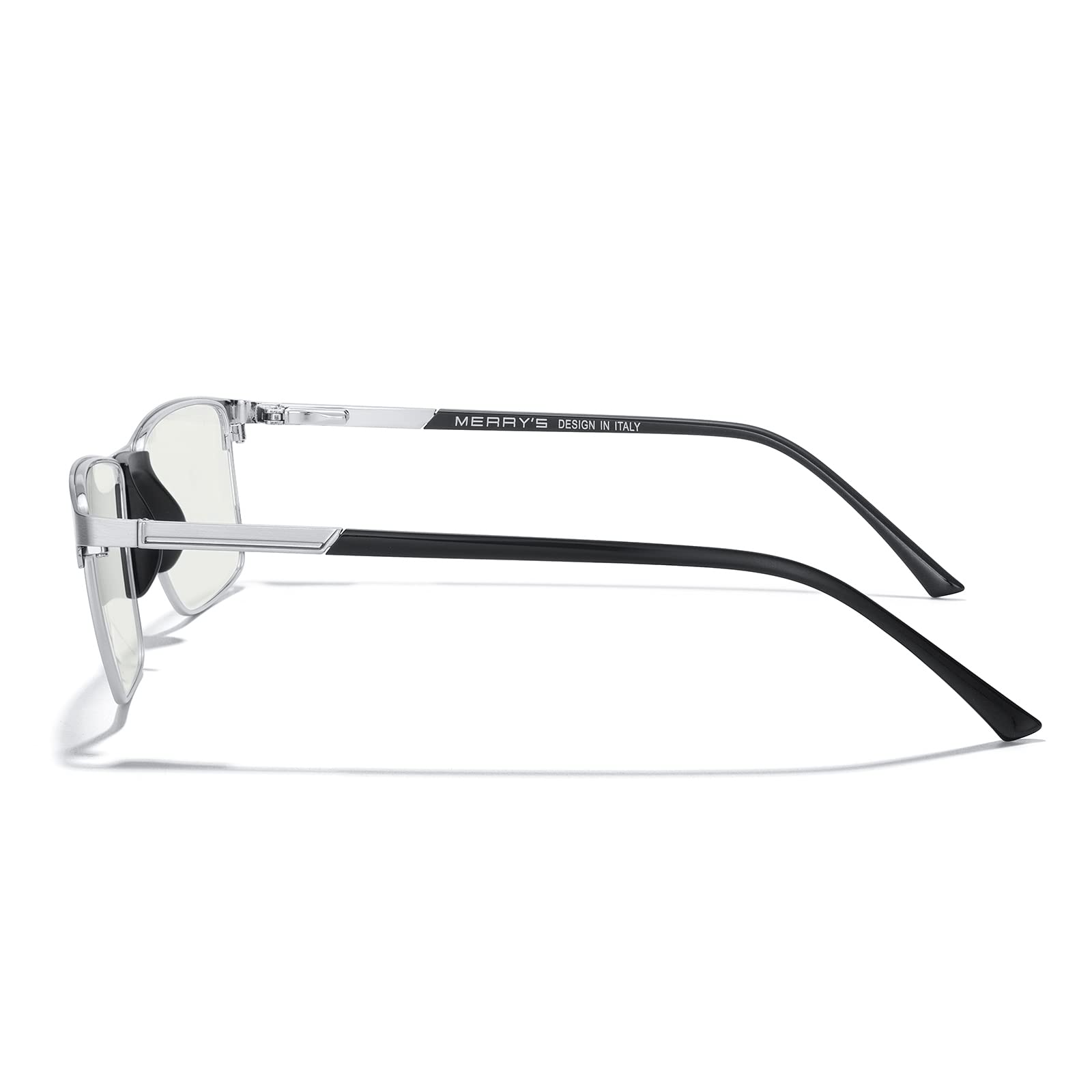 Blue Light Blocking Glasses for Men - Fashion Metal Frame Reading Glasses with Spring Hinge - Reduce Eye Strain for Computer Work & Night Reading