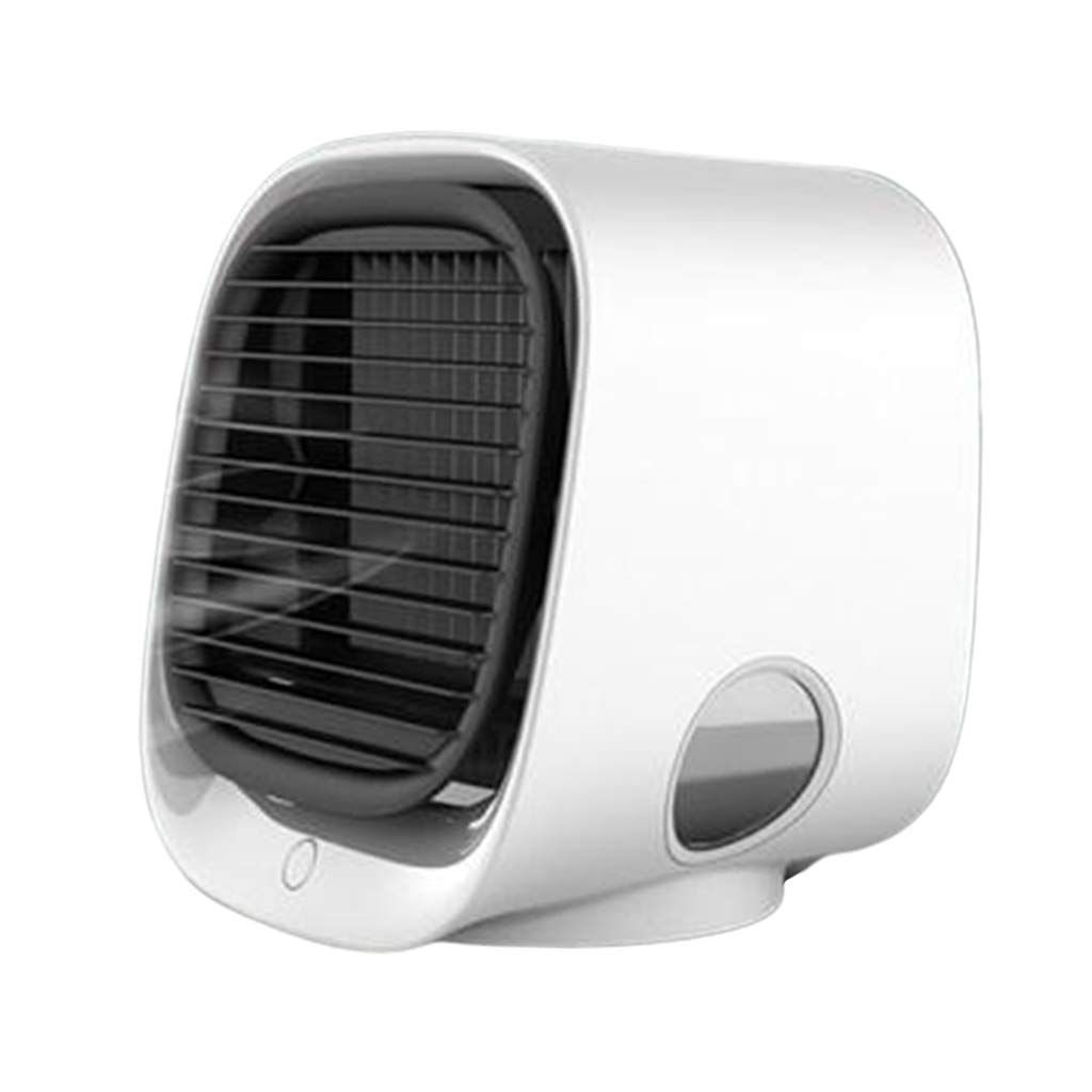 Baoblaze Portable Air Cooler Fan - Personal Mini Air Conditioner with Humidifier & Air Purifier, Compact Cooling for Home Office Travel - White | Perfect for Bedroom, Desk, Outdoor & Small Spaces