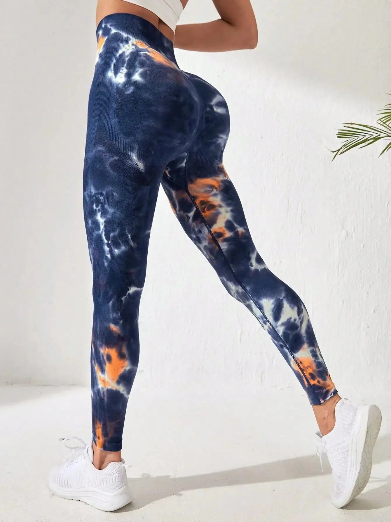 Tie Dye Seamless Yoga Pants for Women - High Waist Workout Leggings, Gym & Fitness Tights, Push Up Sports Clothing | Perfect for Yoga, Running & Casual Wear