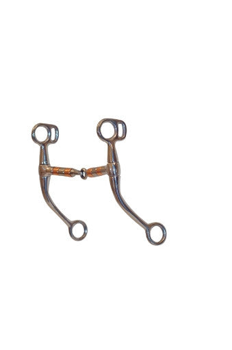 6 1/2 Inch Horse Training Bit with Copper Rollers - 255125 - Gentle & Effective for Young Horses, Dressage & Western Riding