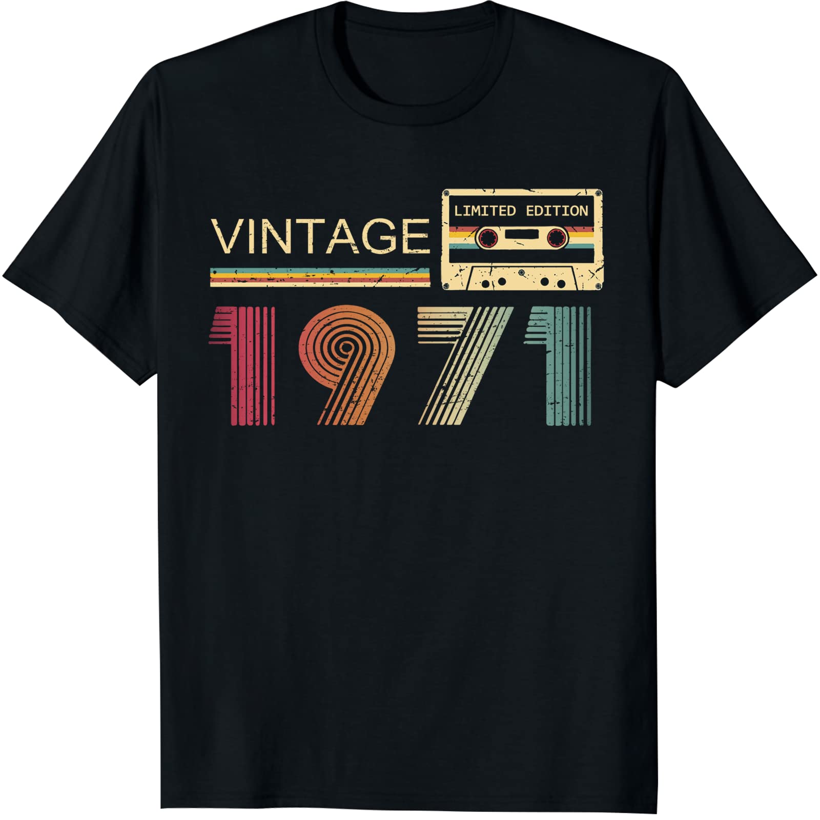 Vintage 1971 Retro T-Shirt for Men & Women - Cool Birthday Gift Idea - Perfect for Casual Wear, Parties & Vintage Lovers