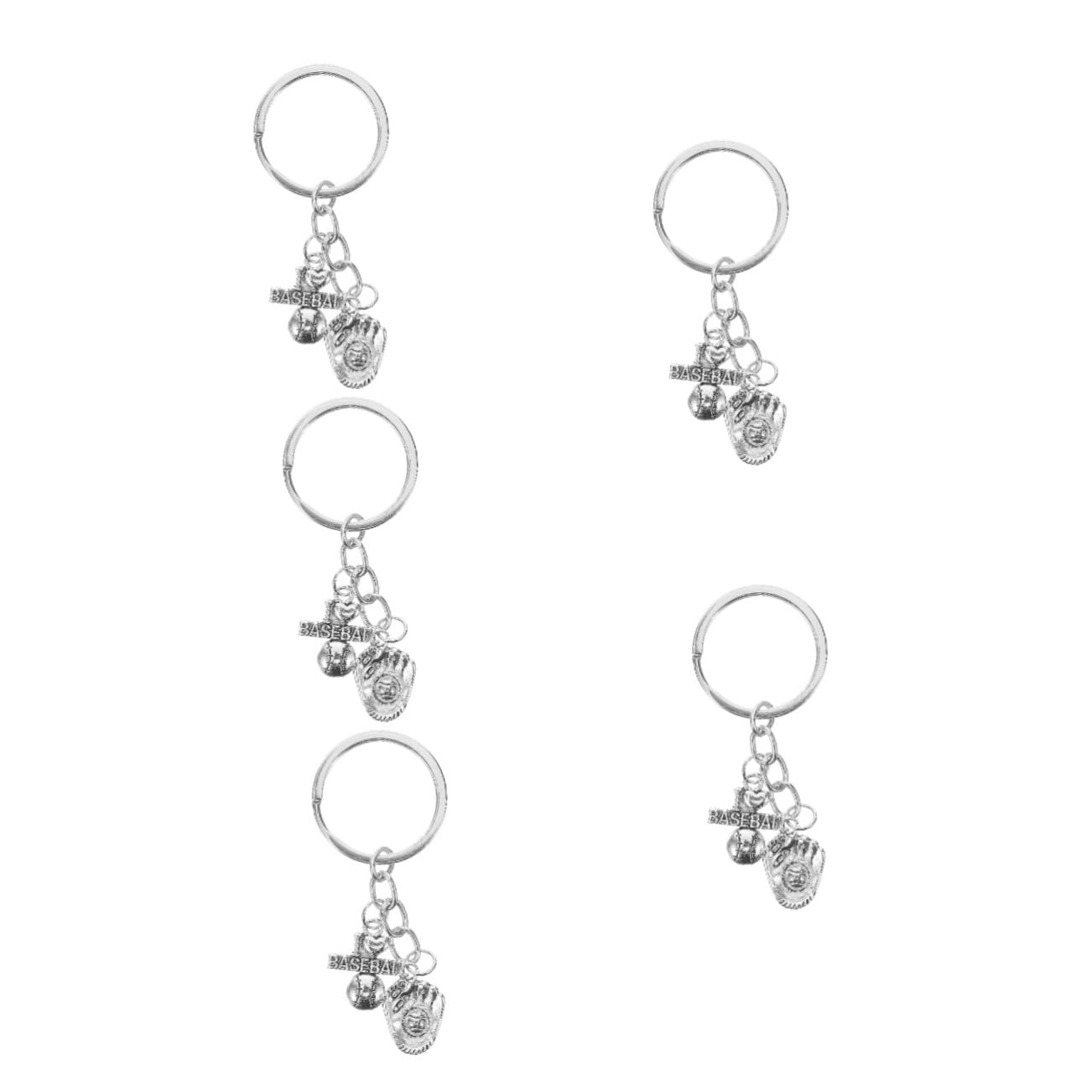 BESPORTBLE 5pcs Baseball Keychain Set - Cute Softball Key Rings for Women, Baseball Party Favors, Backpack Accessories & Bag Decor - Perfect for Baseball Fans, Gifts & Sports Events