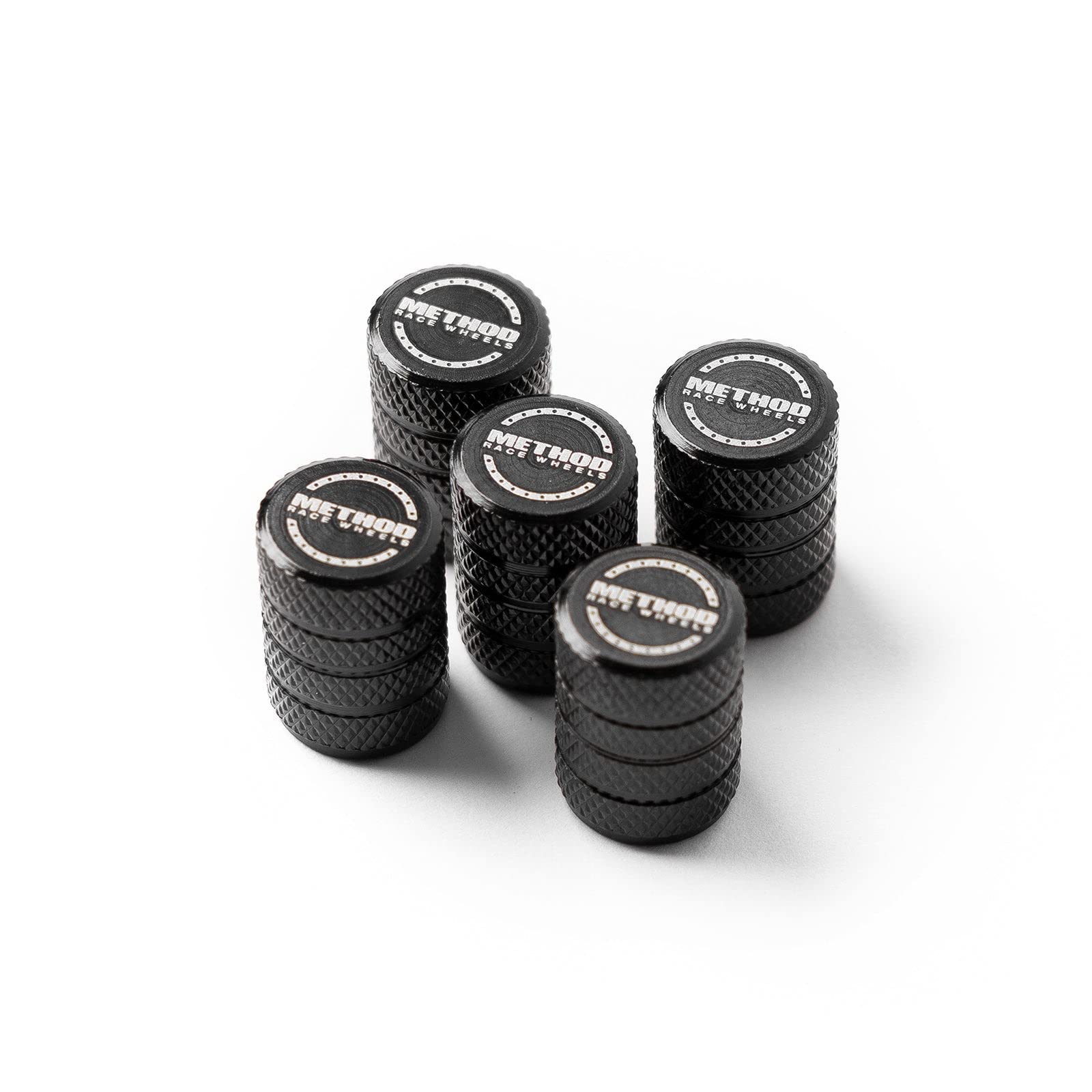 Method Race Wheels Valve Stem Caps - Black | Durable & Stylish Tire Valve Caps for Off-Road, Racing & Custom Vehicles | Perfect for Trucks, Jeeps & ATVs