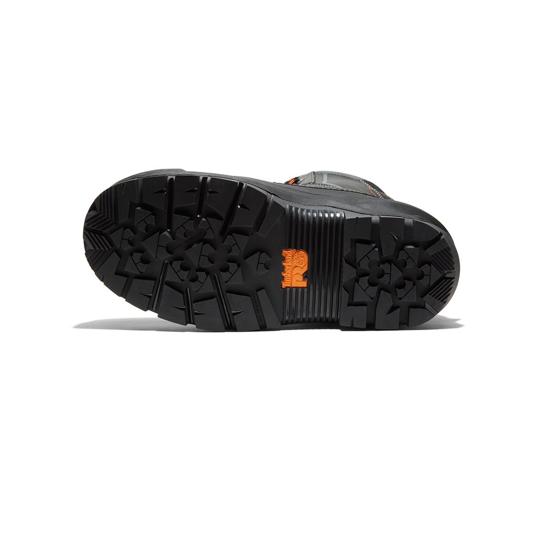 Pac Max 10 Inch Waterproof Composite Toe Work Boots for Men - CSA Approved Safety Shoes, Black/Orange - Ideal for Construction, Industrial Work & Outdoor Activities