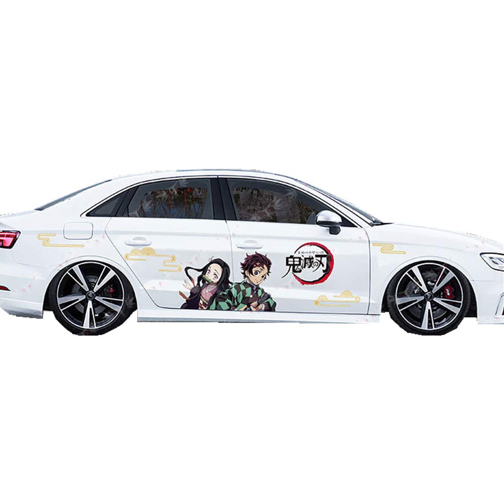 Anime Car Window Decal - Demon Slayer Nezuko & Tanjiro Kamado Vinyl Sticker 55