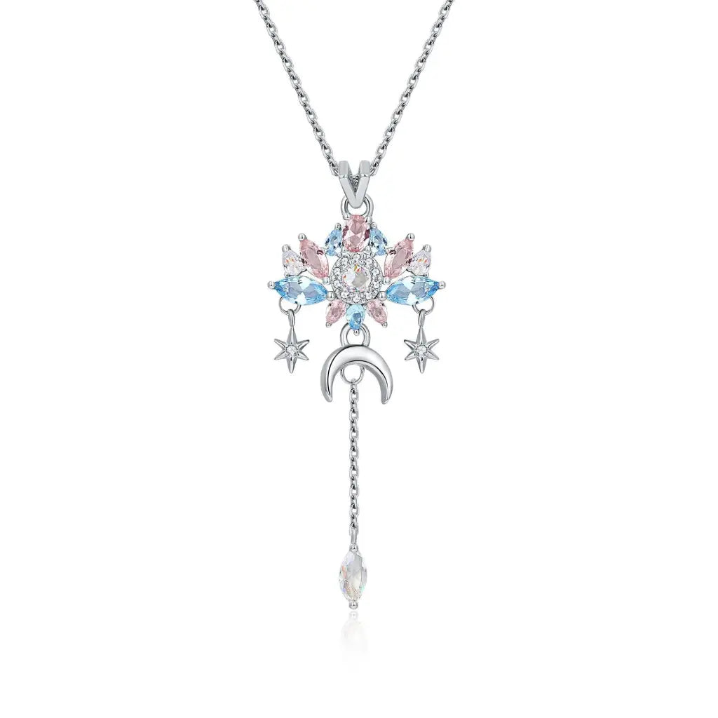 925 Sterling Silver Crystal Pendant Necklace for Women - Elegant Jewelry Gift for Birthday, Anniversary & Special Occasions