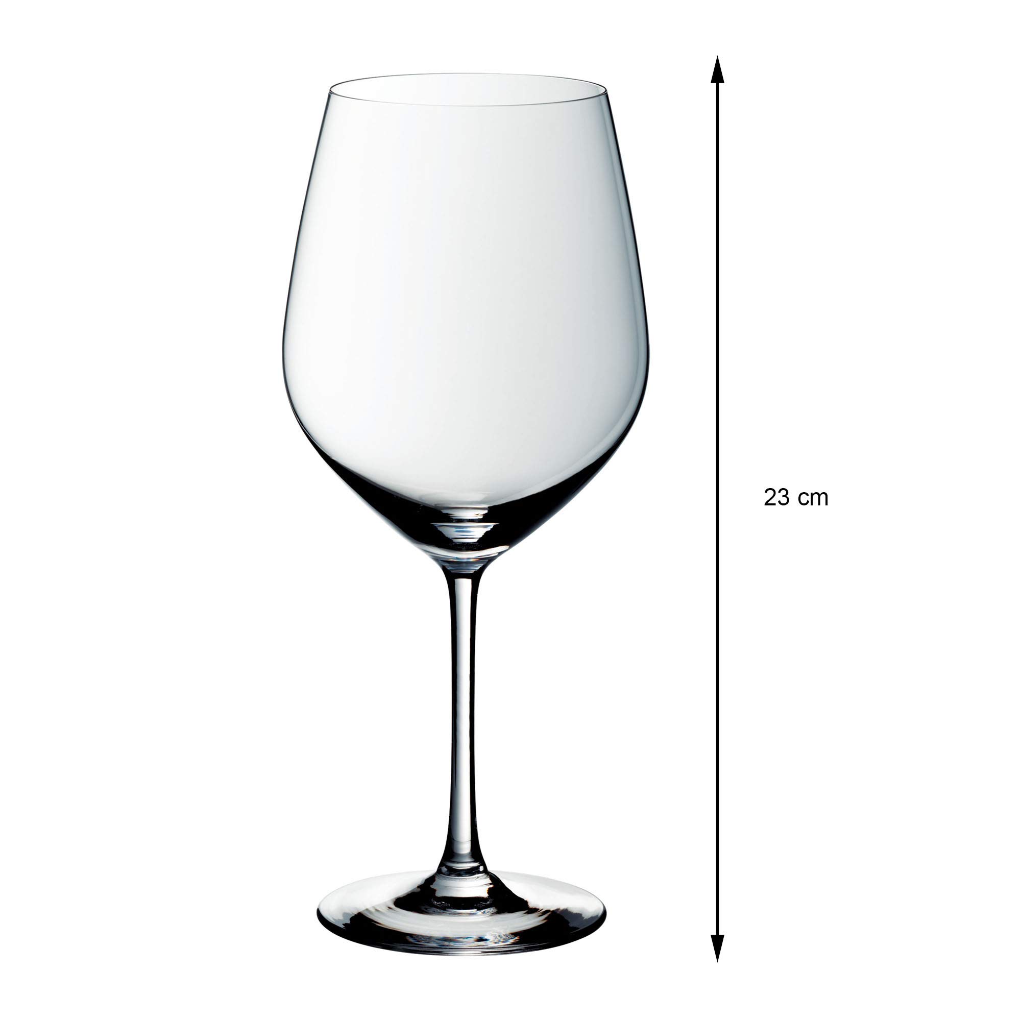 Premium WMF Easy Plus 910299990 6-Piece Burgundy Wine Glass Set - Elegant Stemware for Red Wine, Dinner Parties & Home Entertaining