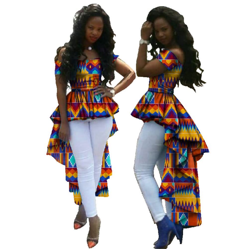 Stylish African Wax Cotton Print Dashiki Dresses for Women - Summer Tops & Plus Size Robes - Perfect for Beach Vacations, Cultural Events & Boho Fashion