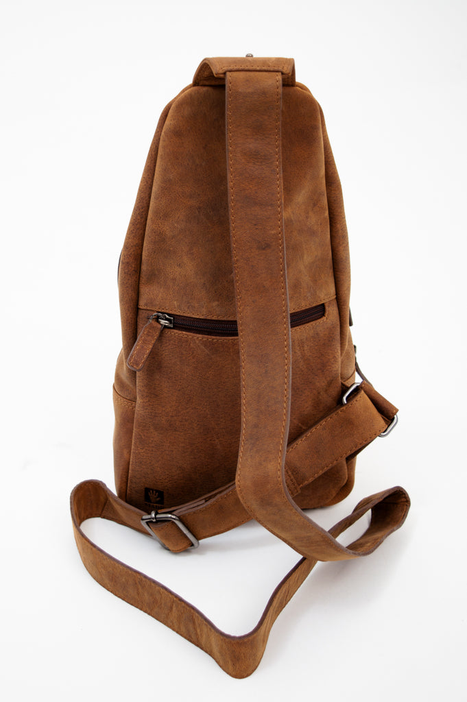 Premium Adrian Klis 2854 Sling Bag - Genuine Buffalo Leather Crossbody Bag for Men & Women - Perfect for Travel, Work & Everyday Use