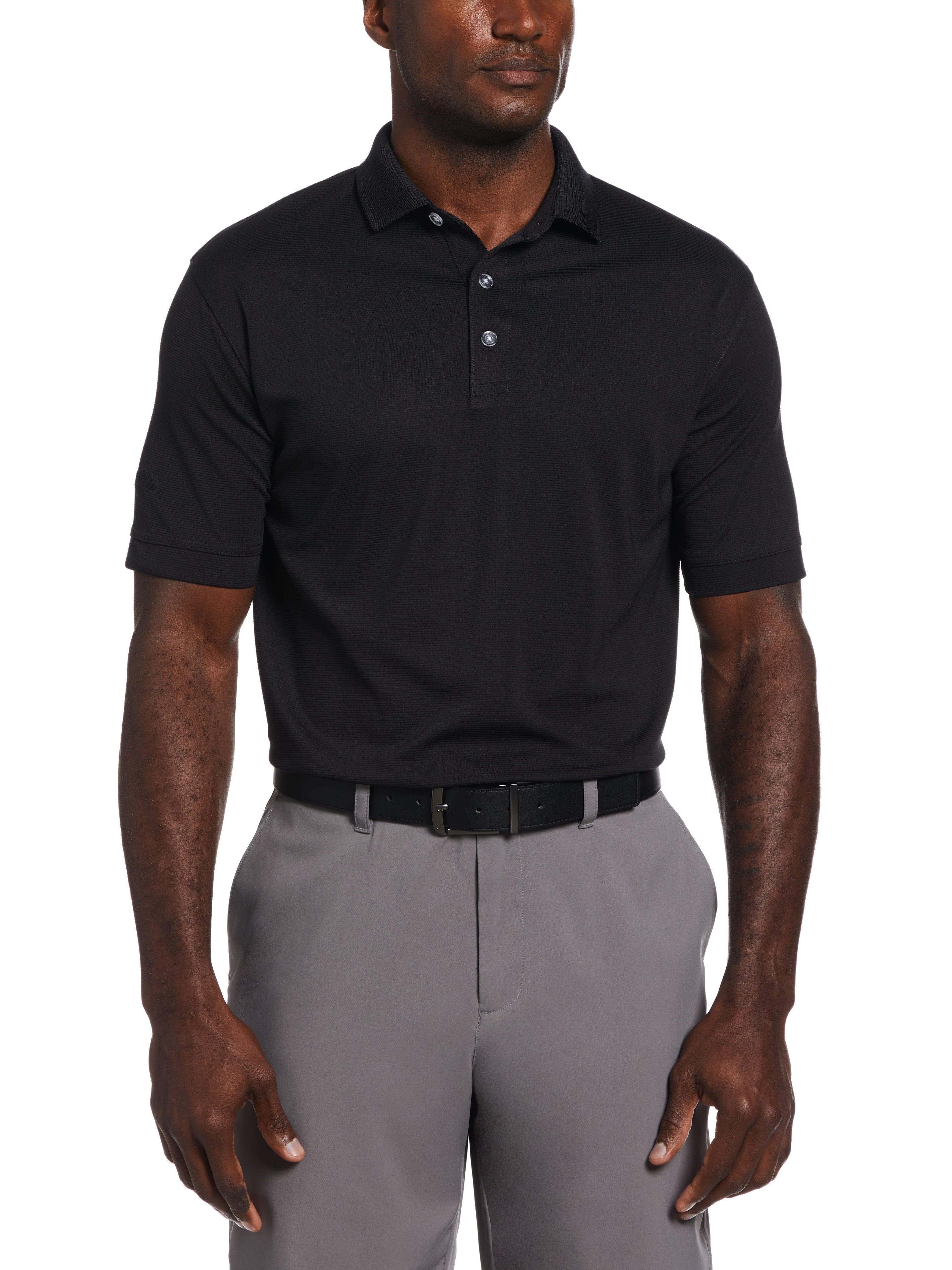 Men's Short Sleeve Ottoman Polo Shirt - Breathable Casual Button Down Shirt for Summer | Perfect for Golf, Office & Outdoor Activities