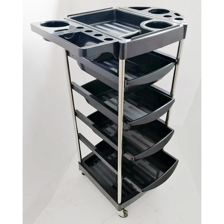 Trolley T400 - Heavy Duty Rolling Cart with Wheels for Home, Office, Warehouse & Industrial Use - Perfect for Moving, Organizing & Transporting Supplies