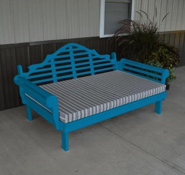 A&L Furniture Yellow Pine Marlboro Daybed - Solid Wood Sofa Bed with Trundle, Perfect for Guest Room, Dorm, or Small Space Living
