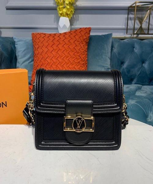LV Mini Dauphine Handbag Spring 2020 Collection Black Crossbody Bag for Women - Perfect for Date Night & Evening Events