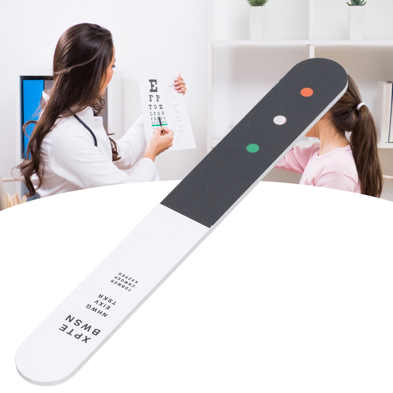 Professional Fixation Stick Vision Tester - Bright Color Eye Chart Optometry Tool for Eye Exams | Perfect for Eye Clinics, Hospitals & Home Vision Testing