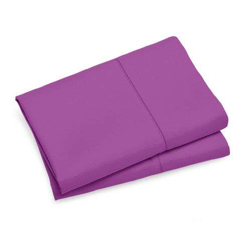 1000TC Ultra Soft Queen Size Pillowcases (2 Pack) - Luxury Bedding Set in Purple for Hotel & Home Use