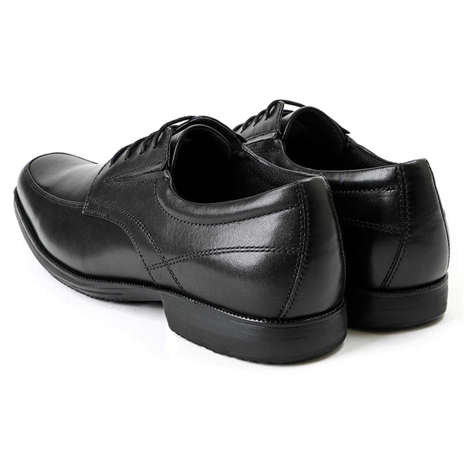 Stylish Men's Retro Leather Casual Shoes - Waterproof Business Lace-Up Oxfords for Men - Comfortable Square Toe Low-Top Dress Shoes for Office & Daily Wear