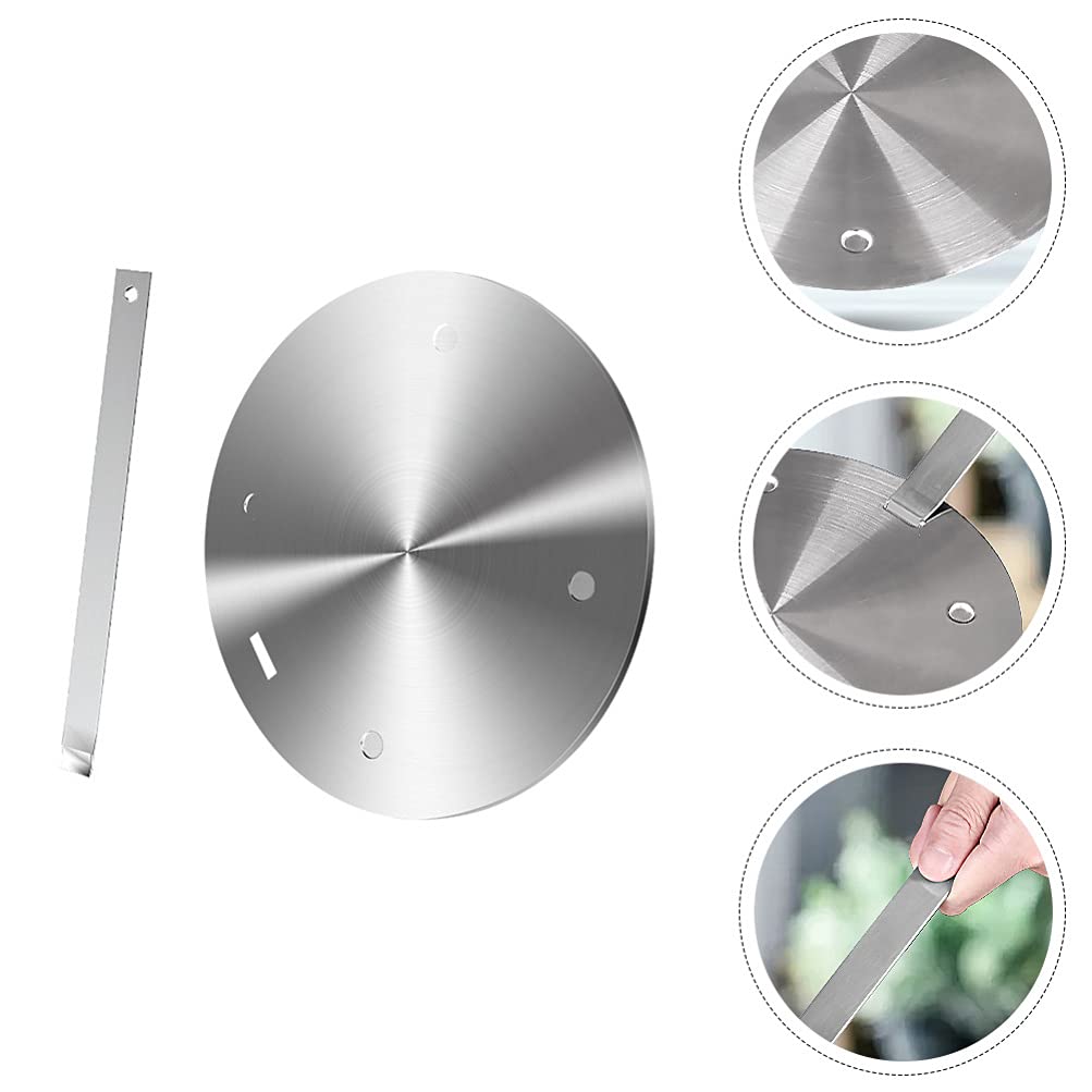 Angoily Stainless Steel Induction Cooker Heat Diffuser Plate - Gas Stove Adapter for Even Cooking, Grill Accessory & Heat Conduction Ring | Perfect for Camping, RV Kitchens & Home Cooking