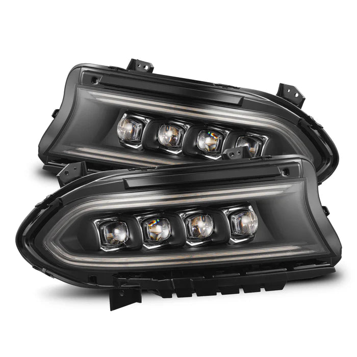 15-23 Dodge Charger NOVA Series LED Projector Headlights - Black Housing High Performance Headlights for Night Driving & Off-Road Use