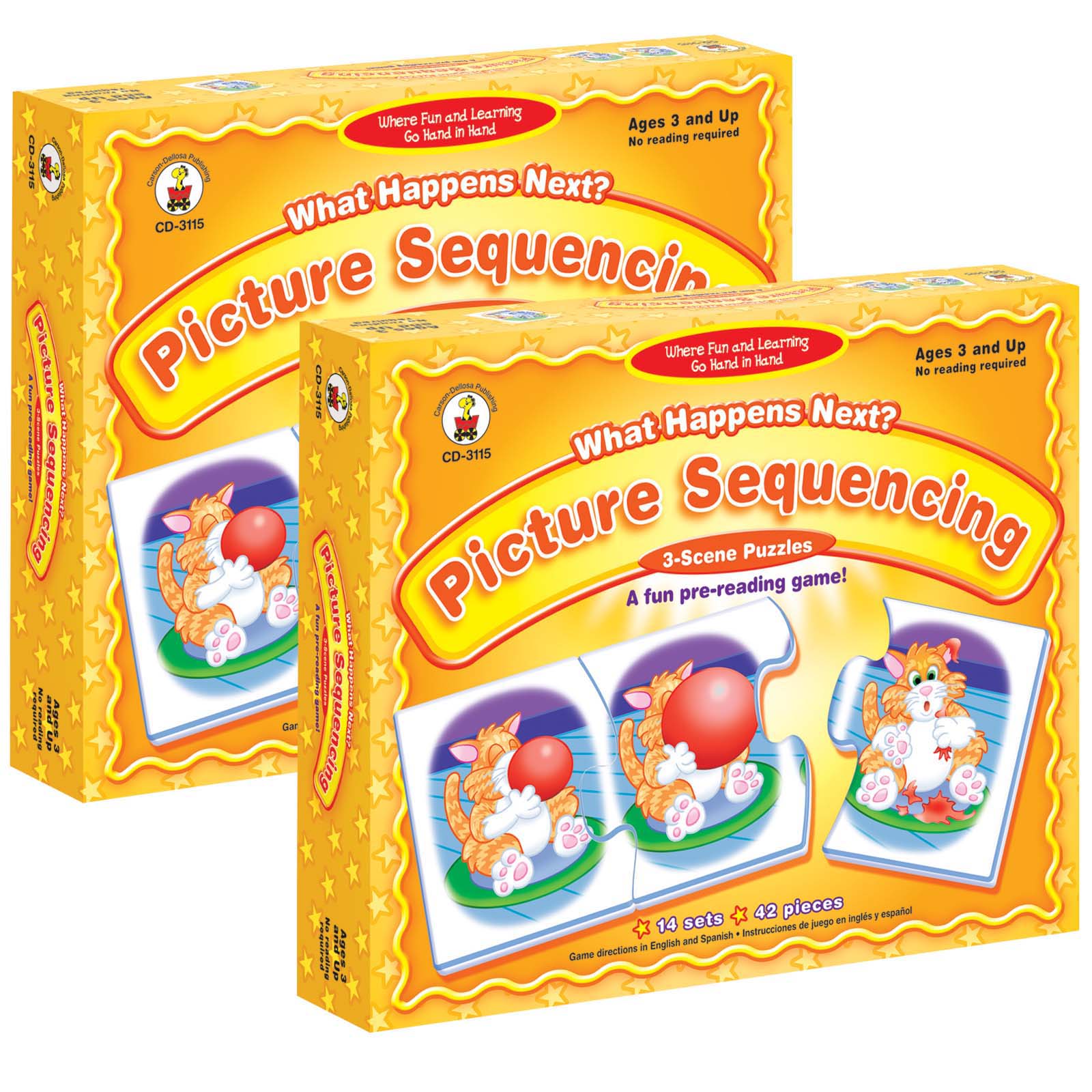 Carson Dellosa What Happens Next? Picture Sequencing Game for PreK & Kindergarten - 2-Pack | Educational Storytelling Activity for Classroom & Homeschool Learning
